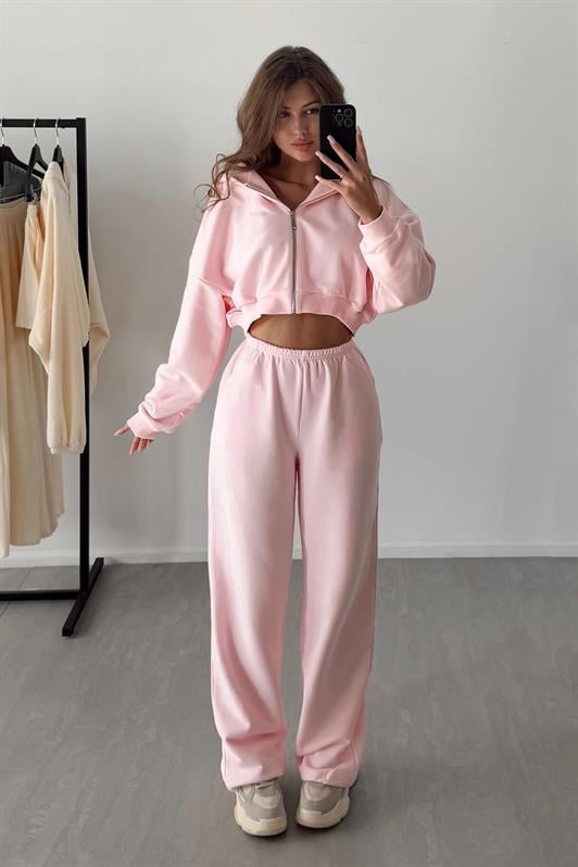 MDX Pembe Barrel Fit Kadın Eşofman Altı MG2553 - Landgraaf