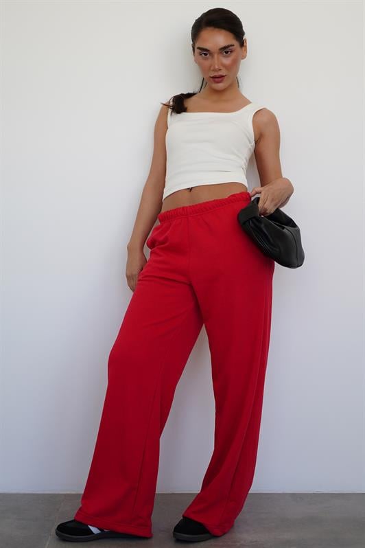 MDX Red Wide Leg Women's Sweatpants MG2279 - Shrewsbury