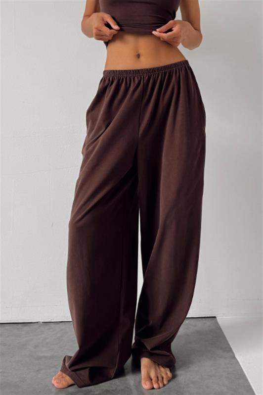 MDX Kahverengi Barrel Fit Kadın Eşofman Altı MG2553 - Beavercreek