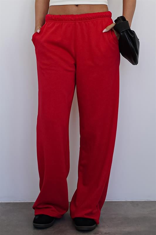 MDX Red Wide Leg Women's Sweatpants MG2279 - Shrewsbury