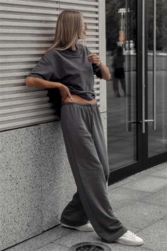 MDX Füme Barrel Fit Kadın Eşofman Altı MG2553 - Zapotlanejo