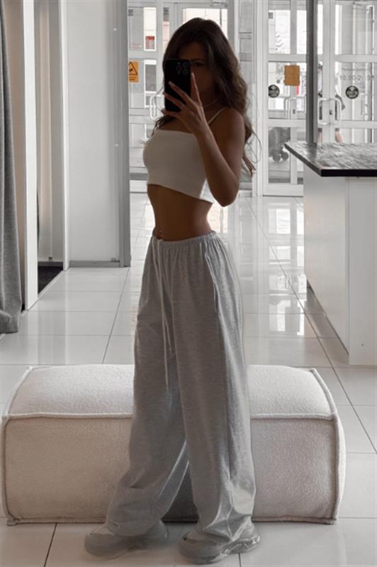 MDX Gri Barrel Fit Kadın Eşofman Altı MG2553 - Agua Prieta