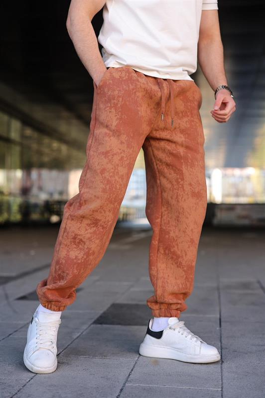 MDX Kahverengi Batik Desenli Jogger Eşofman Altı E6582 - Lynn