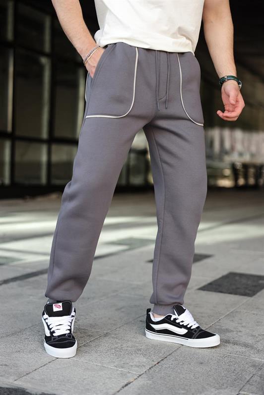 MDX Füme Şerit Detaylı Jogger Eşofman Altı E6581 - Weston-super-Mare