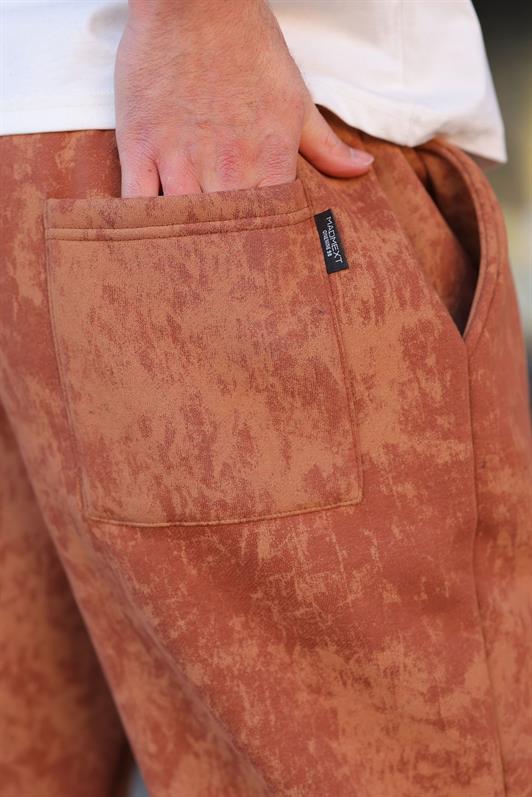 MDX Kahverengi Batik Desenli Jogger Eşofman Altı E6582 - Lynn