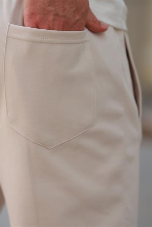 MDX Beige Men's Sweatpants with Cuff E6570 - Cancún