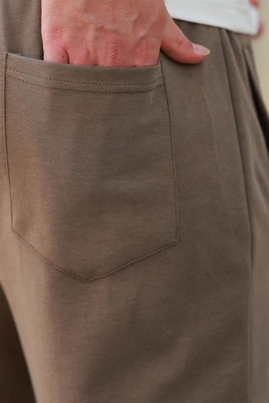 MDX Brown Cuffed Men's Sweatpants E6570 - Brentwood