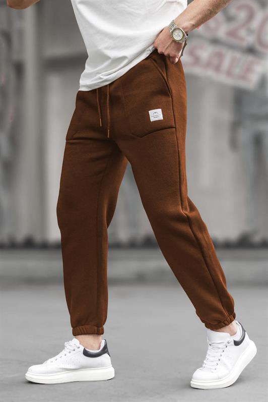 MDX Bitter Coffee Pocket Detailed Men's Basic Sweatpants 6522 - Alcobaça