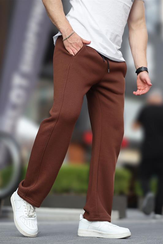 MDX Painful Brown Wide Cut Straight Leg Sweatpants 6550 - Nordhorn
