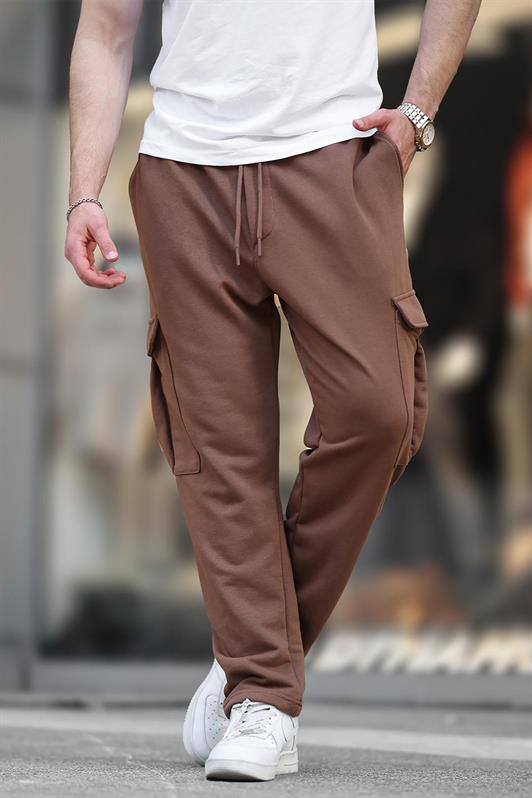 MDX Brown Adjustable Cargo Pocket Basic Sweatpants 6552 - Trois-Rivières