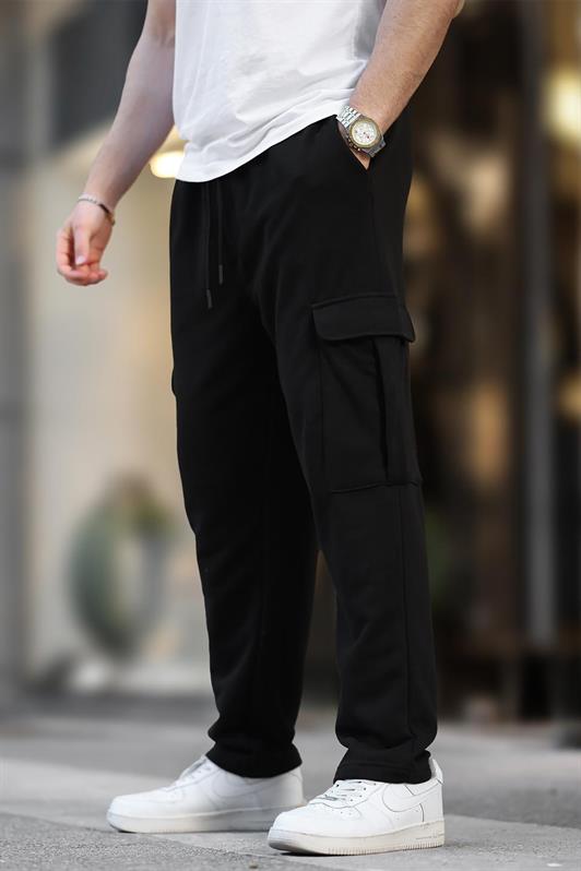MDX Black Adjustable Cargo Pocket Basic Sweatpants 6552 - Azzano