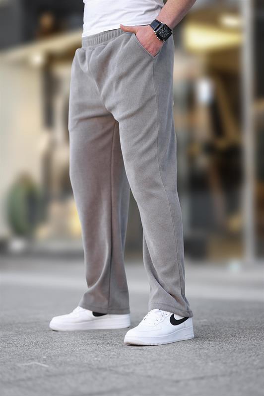 MDX Men's Sweatpants with Relaxed Fit and Textured Grey Color E6557 - Clacton-on-Sea