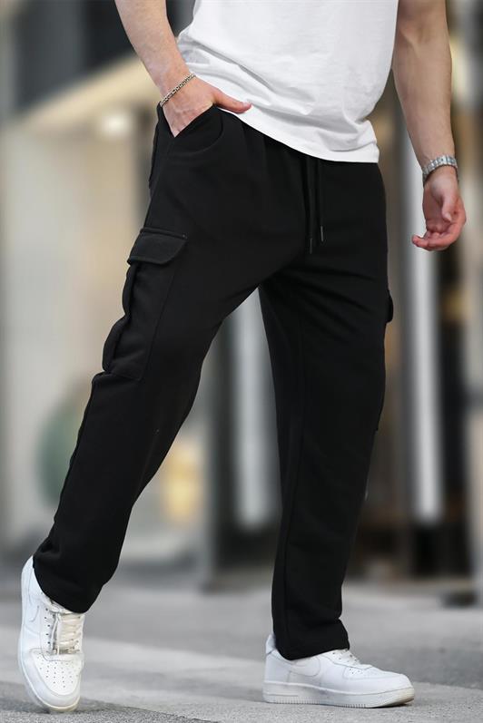 MDX Black Adjustable Cargo Pocket Basic Sweatpants 6552 - Azzano