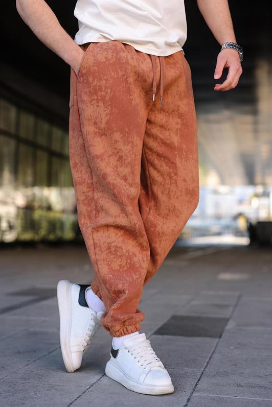 MDX Kahverengi Batik Desenli Jogger Eşofman Altı E6582 - Lynn