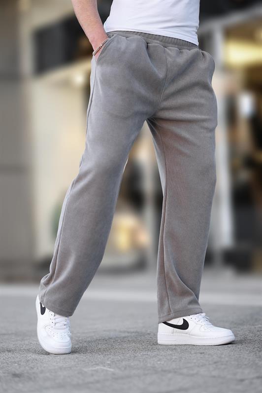MDX Men's Sweatpants with Relaxed Fit and Textured Grey Color E6557 - Clacton-on-Sea