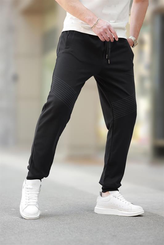 MDX Black Sweatpants with Cuff for Men E6570 - Bruchsal