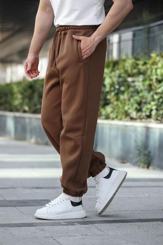 MDX Brown Relaxed Fit Elastic Waist Men's Sweatpants Bottoms E6579 - Göppingen