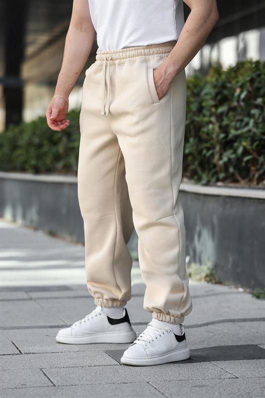 MDX Beige Comfort Fit Elastic Waist Men's Sweatpants Bottoms E6579 - Kalamazoo