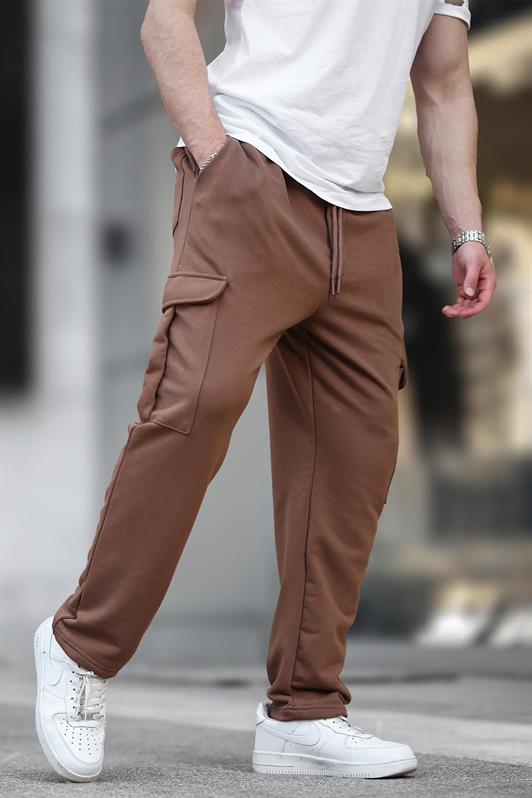 MDX Brown Adjustable Cargo Pocket Basic Sweatpants 6552 - Trois-Rivières