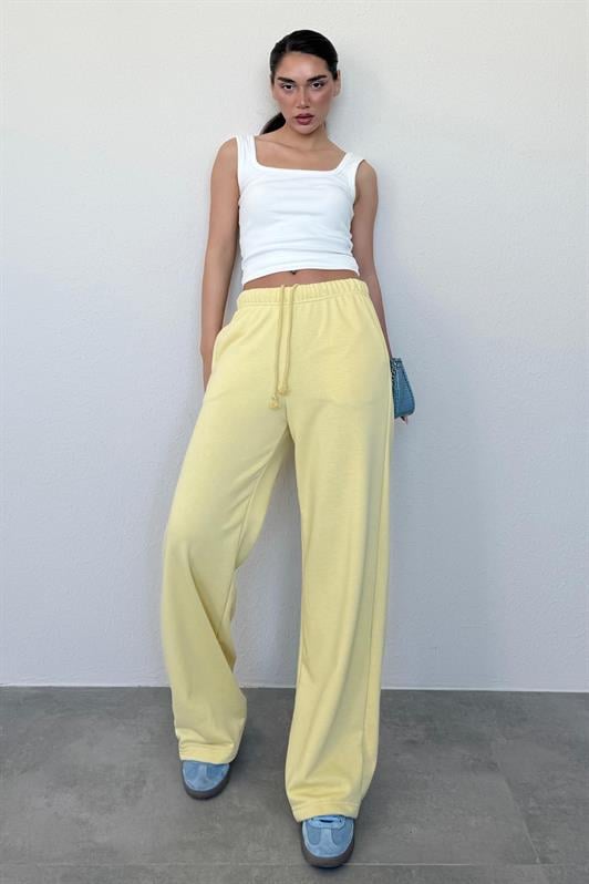 MDX Yellow Wide Leg Women's Sweatpants MG2279 - Deltona