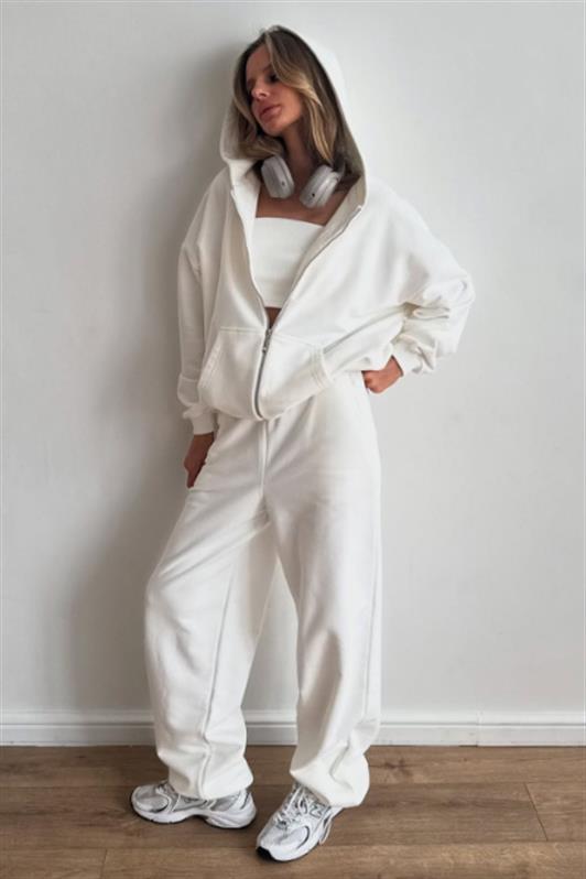 MDX White Barrel Fit Women's Sweatpants MG2553 - Bloomington