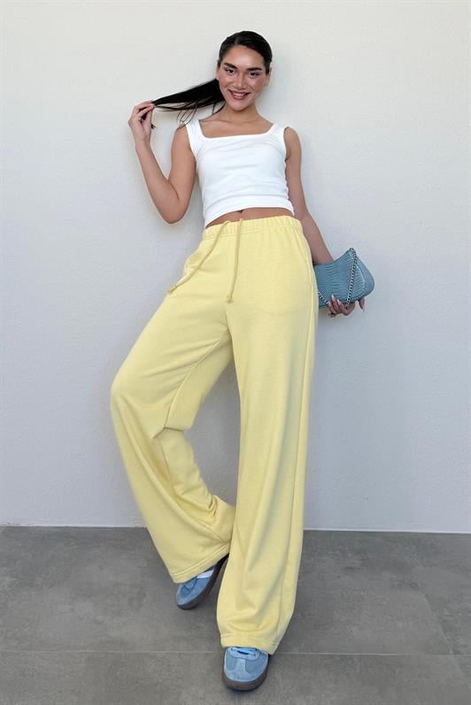 MDX Yellow Wide Leg Women's Sweatpants MG2279 - Deltona