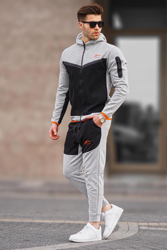 MDX Dark Gray Zippered Men's Tracksuit 5697 - Burke