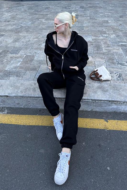 MDX Black Hooded Zippered Tracksuit MG2227 - Norristown