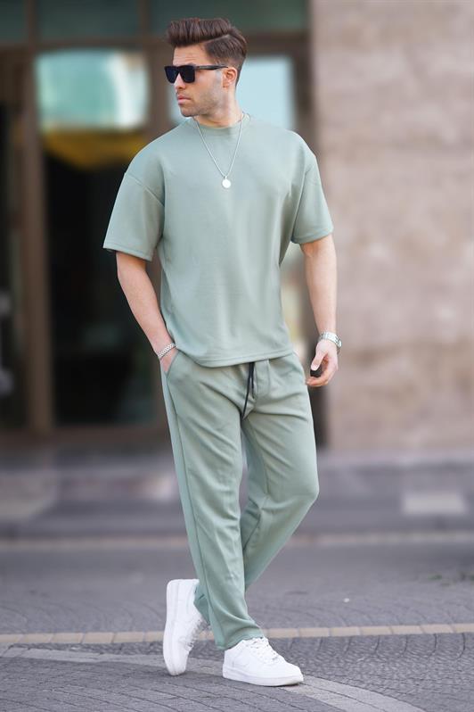 MDX Mint Green Oversized Short Sleeve Tracksuit 5954 - Misterbianco