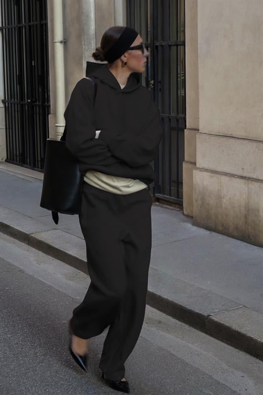 MDX Black Hooded Basic Women's Tracksuit MG2533 - Marco de Canavezes