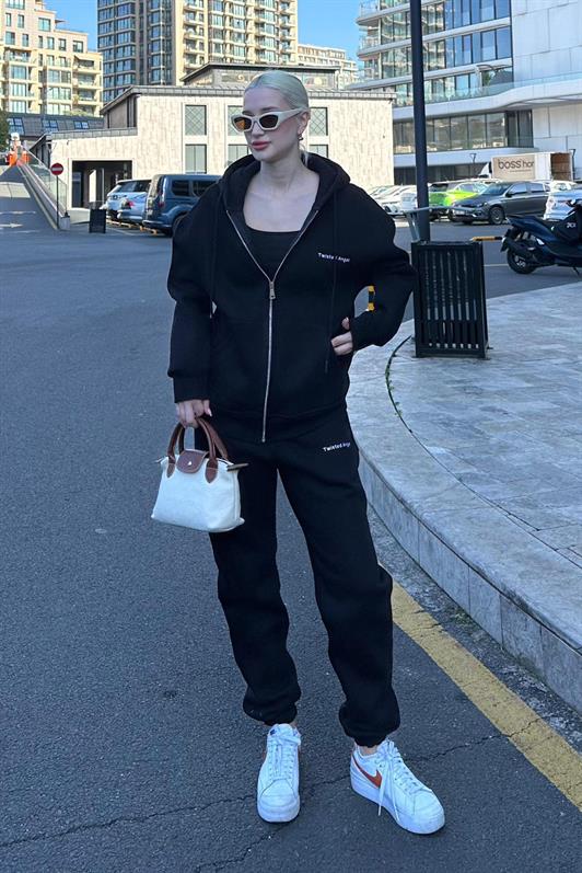 MDX Black Hooded Zippered Tracksuit MG2227 - Norristown