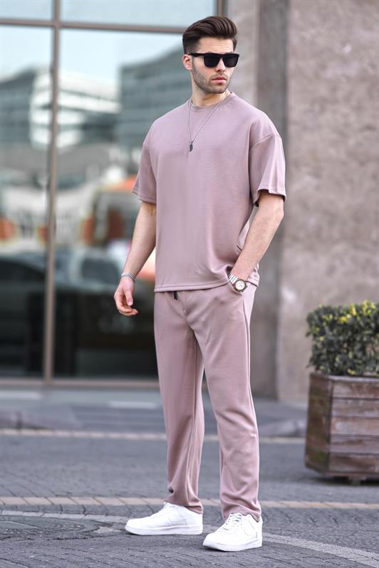 MDX Beige Oversize Short Sleeve Tracksuit 5954 - Zhytomyr