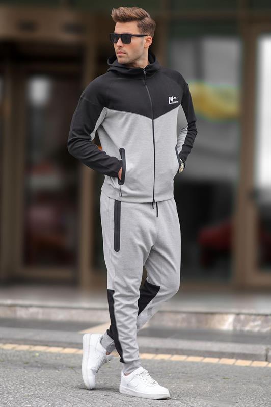 MDX Hooded Gray Men's Tracksuit 7202 - Compiègne