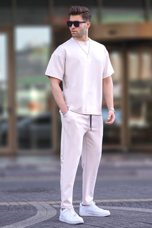 MDX Ecru Oversize Short Sleeve Tracksuit 5954 - Wismar