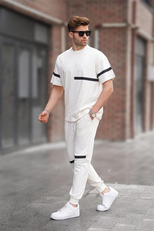 MDX Ecru Short Sleeve Tracksuit Set 5939 - Newark