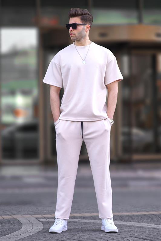 MDX Ecru Oversize Short Sleeve Tracksuit 5954 - Wismar