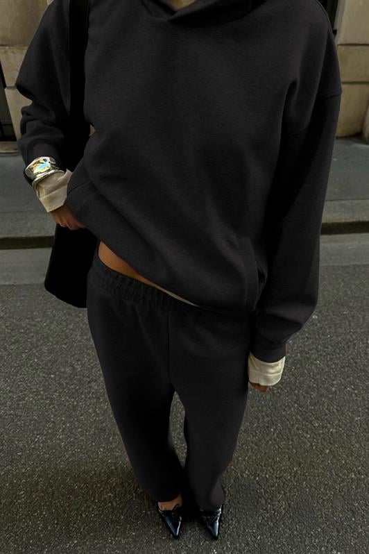 MDX Black Hooded Basic Women's Tracksuit MG2533 - Marco de Canavezes