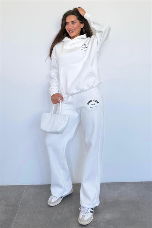 MDX Ecru Hooded Printed Women's Tracksuit MG2524 - Heerhugowaard