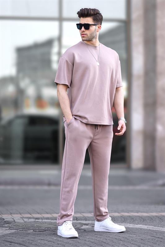 MDX Beige Oversize Short Sleeve Tracksuit 5954 - Zhytomyr