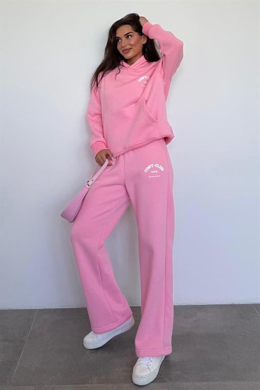 MDX Pink Hooded Printed Women's Tracksuit MG2524 - Hobbs