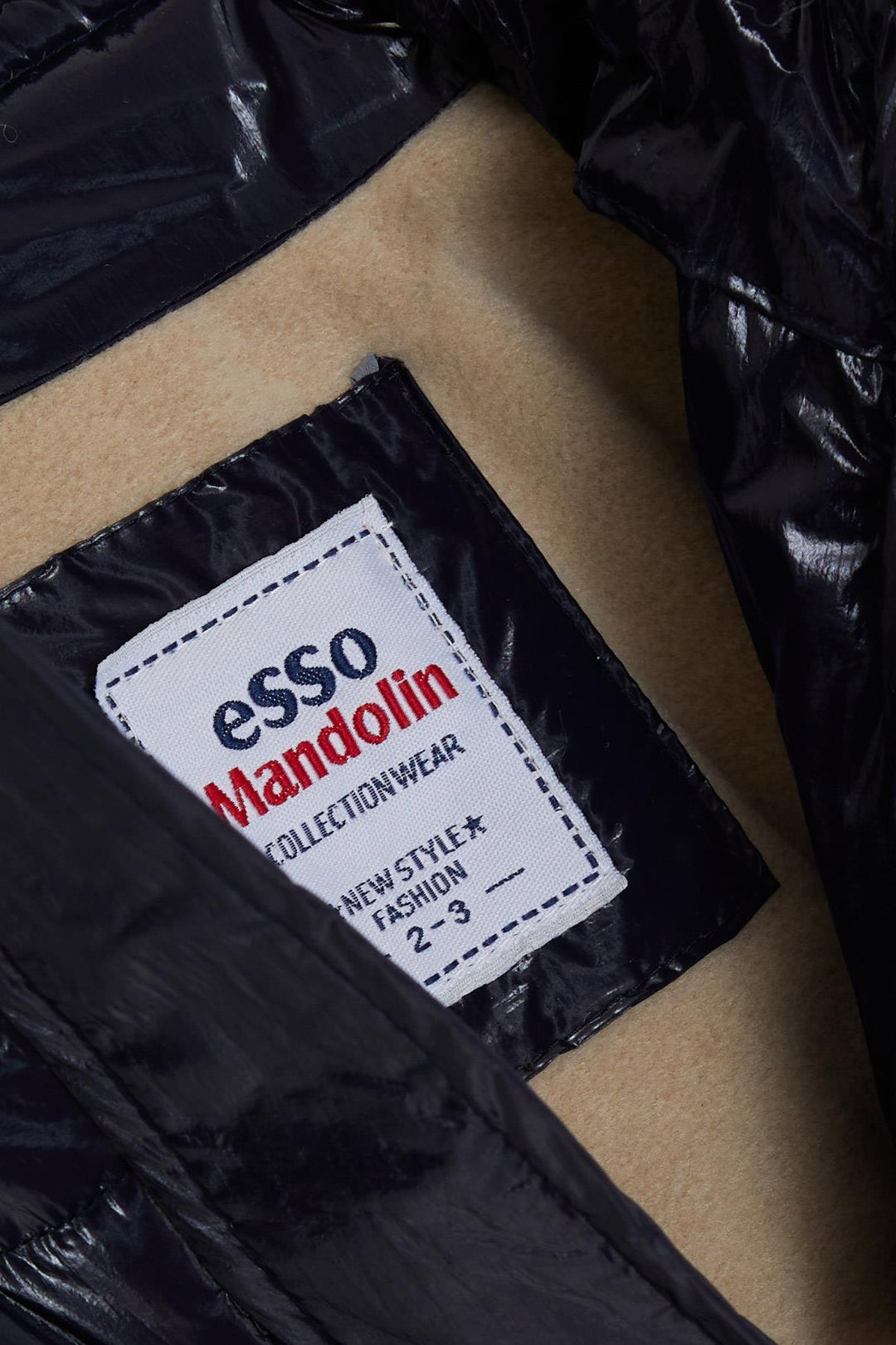 جاكيت BRE Esso Mandolin للفتيات مع حزام بغطاء للرأس من القطيفة من 2 إلى 6 سنوات، أزرق داكن - واكو