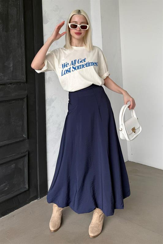 MDX Navy Blue Balloon Skirt Mg2319 - Dudley