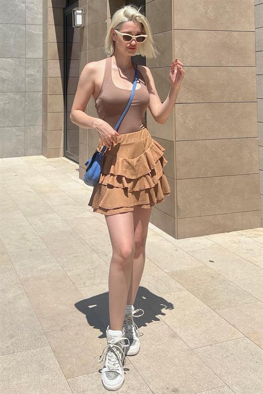 MDX Camel Mykonos Mini Skirt MG2070 - Tamworth