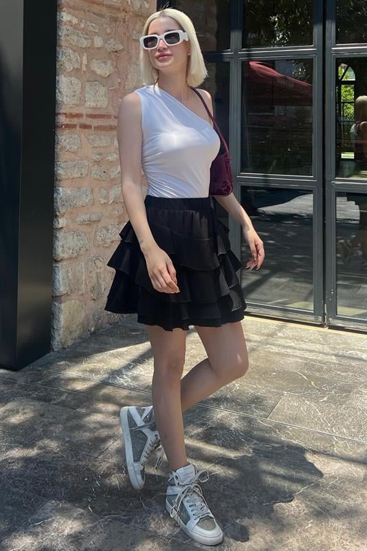 MDX Black Mykonos Mini Skirt MG2070 - Vancouver
