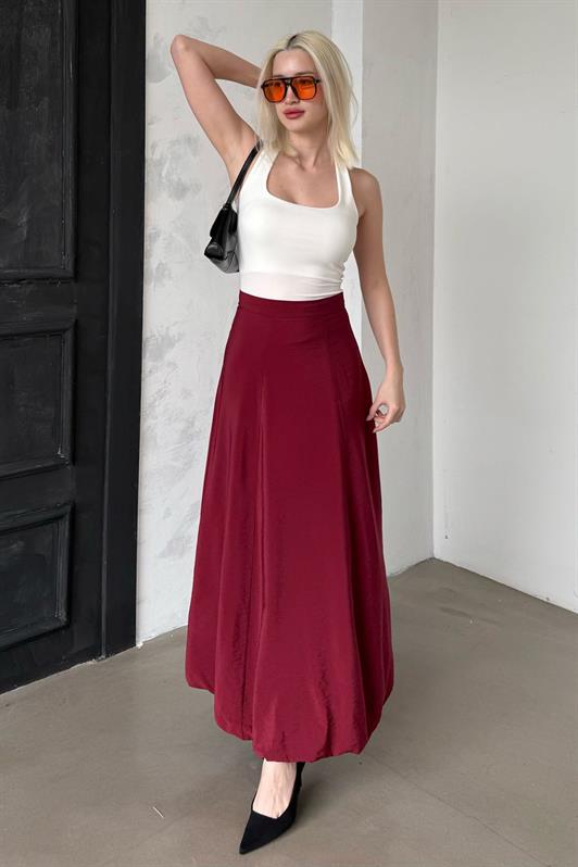 MDX Burgundy Balloon Skirt Mg2319 - Vineland