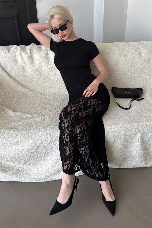 MDX Madmext Black Lace Women's Skirt Mg2338 - Fort Collins