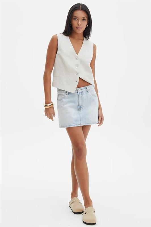 MDX Madmext Ice Blue Denim Skirt MG2372 - Sutton in Ashfield