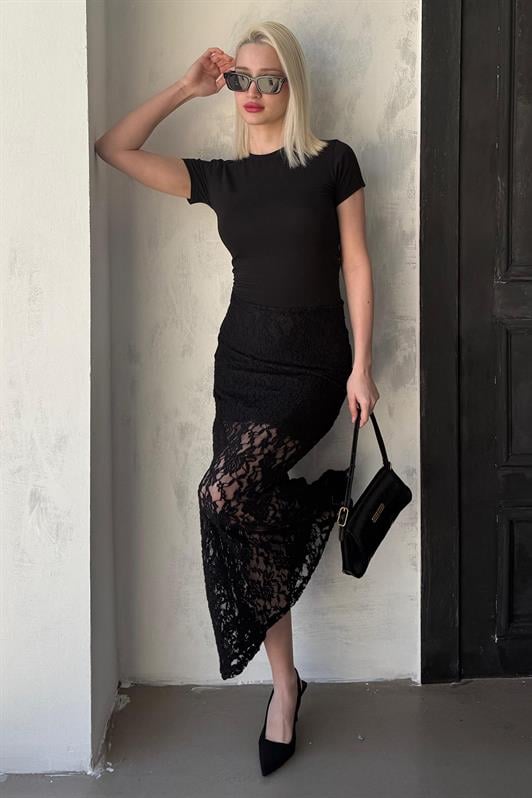 MDX Madmext Black Lace Women's Skirt Mg2338 - Fort Collins