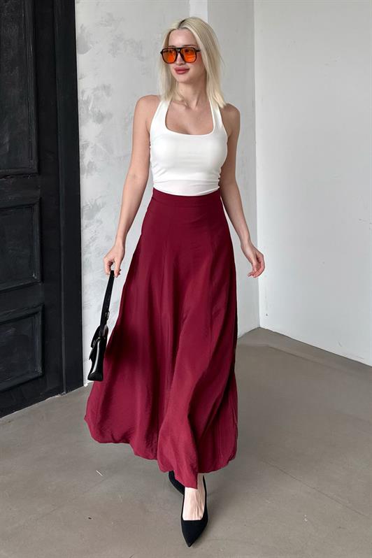 MDX Burgundy Balloon Skirt Mg2319 - Vineland