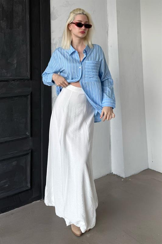 MDX White Balloon Skirt Mg2319 - Pahrump
